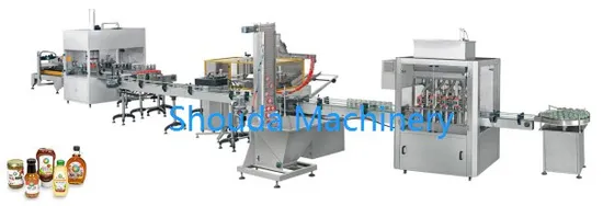 Vollautomatische Lebensmittelverpackungsmaschine CE-zertifizierte Schokoladensauce, halbflüssiges Produkt, lineare Vakuumfüllmaschinenlinie