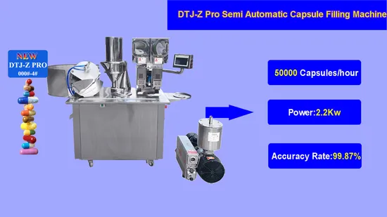 Pharmaceutical Semi Automatic Pill Powder Filler Pellets Granules Hard Gelatin Capsule Filling Machine 