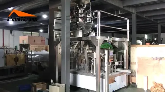 Doybag für konservierte, entkernte Trockenpflaumen / Standbeutel mit Reißverschluss / Flachbeutel, Wiegen, Befüllen, Verpacken, Verpacken, Verpackungsmaschinensystem