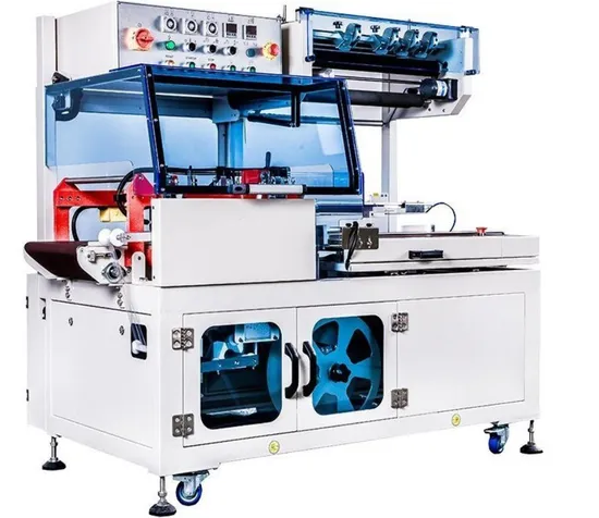 L Type Fully Automatic Sleeve Heat Shrink Tunnel Sealing Wrapper Flow Wrapping Machine Plastic POF/PVC Film Wrap Thermal Side Sealer Packing Packaging Machine 