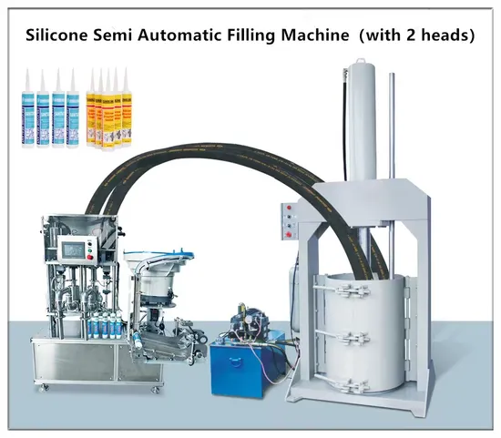 50PCS/Min Silikon-Dichtungsmittel-Füll-Verpackungsmaschine Halbautomatische Patronen-Füllmaschine